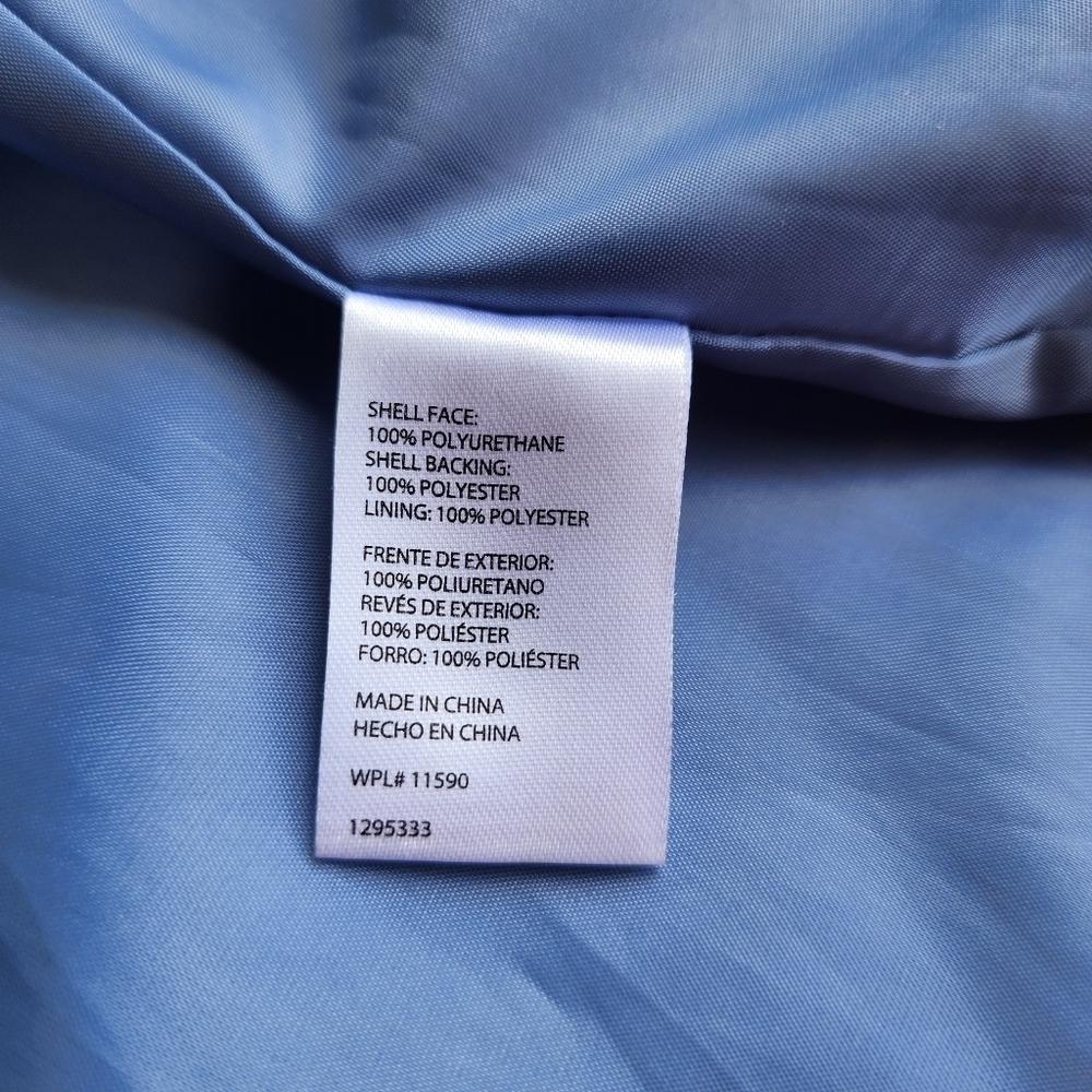 NWOT Weatherproof Vintage Women's Jacket Windbreaker Raincoat Hooded Blue M - Picture 7 of 12